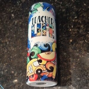 Colorful Teacher Life Tumbler